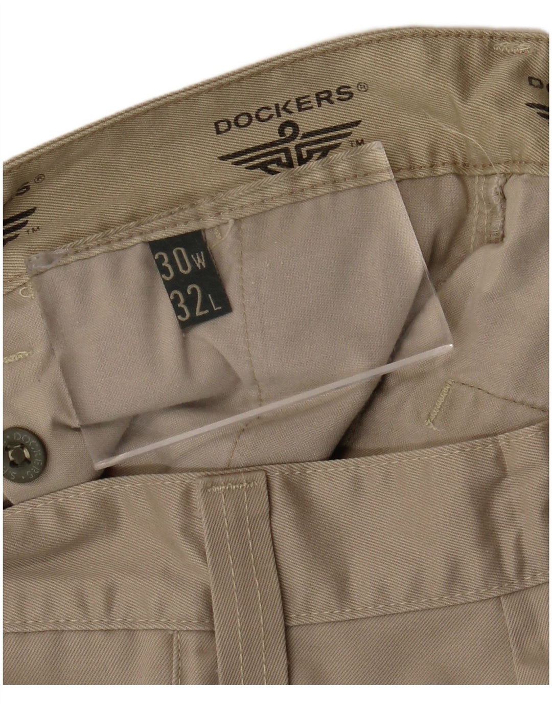 Pantaloni chino dritti da uomo Dockers W30 L32 Beige