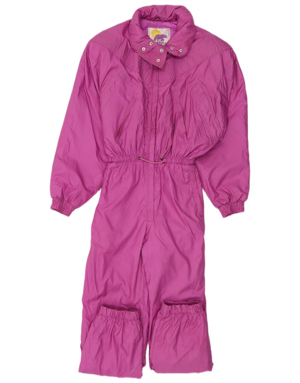 ALASCA Womens Loose Fit Ski Jumpsuit UK 10 Small W26 L30 Purple Polyamide