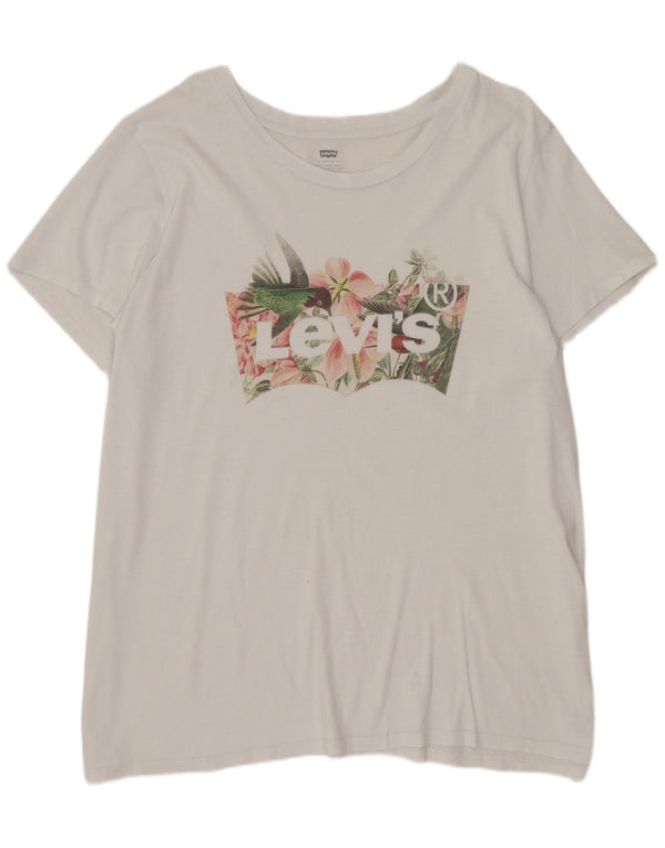 T-shirt grafica da uomo Levi's Top 2XL Bianca