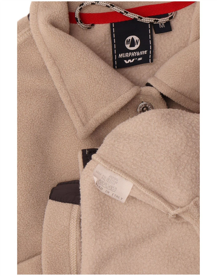 Camicia in pile da donna Murphy & Nye UK 14 Poliestere beige medio