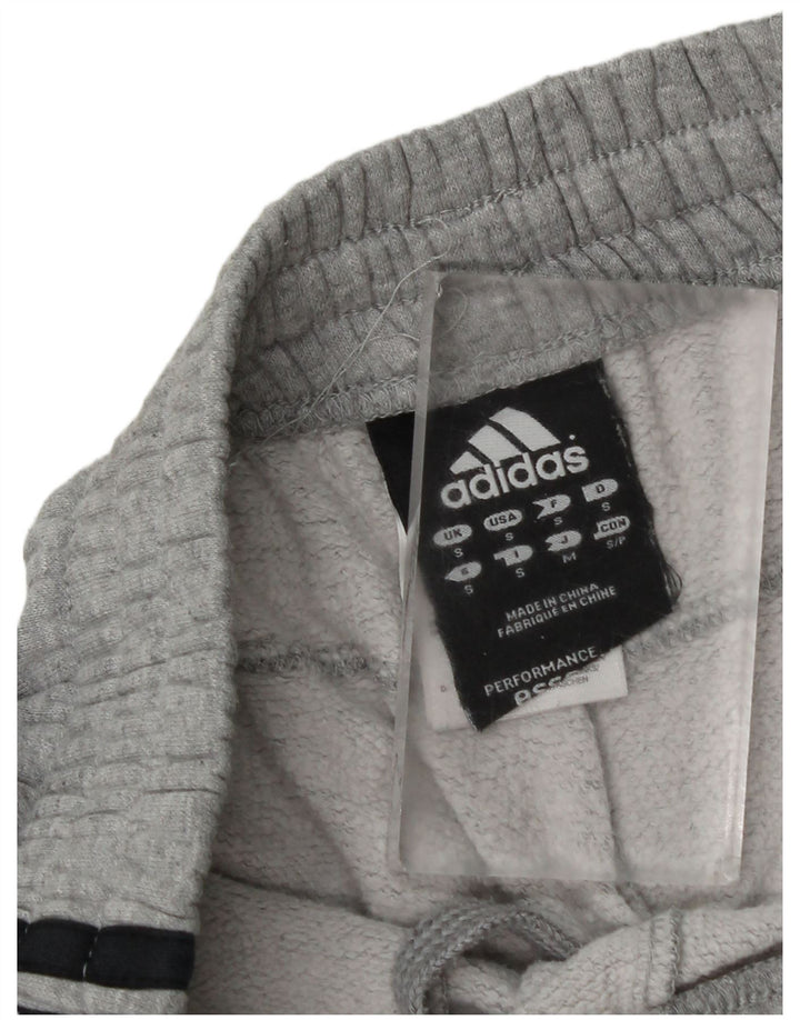 Pantaloni da tuta da uomo Adidas Small in cotone grigio