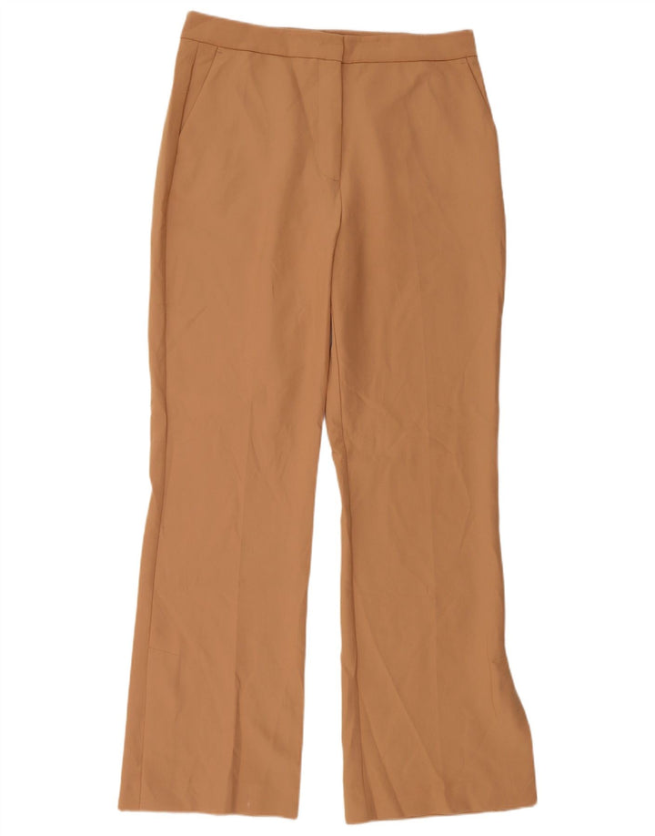 Pantaloni chino svasati da donna Zara grandi W30 L31 poliestere marrone