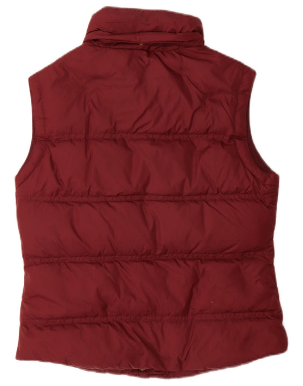 Gilet imbottito da donna Jack Wills UK 10 piccolo in nylon bordeaux