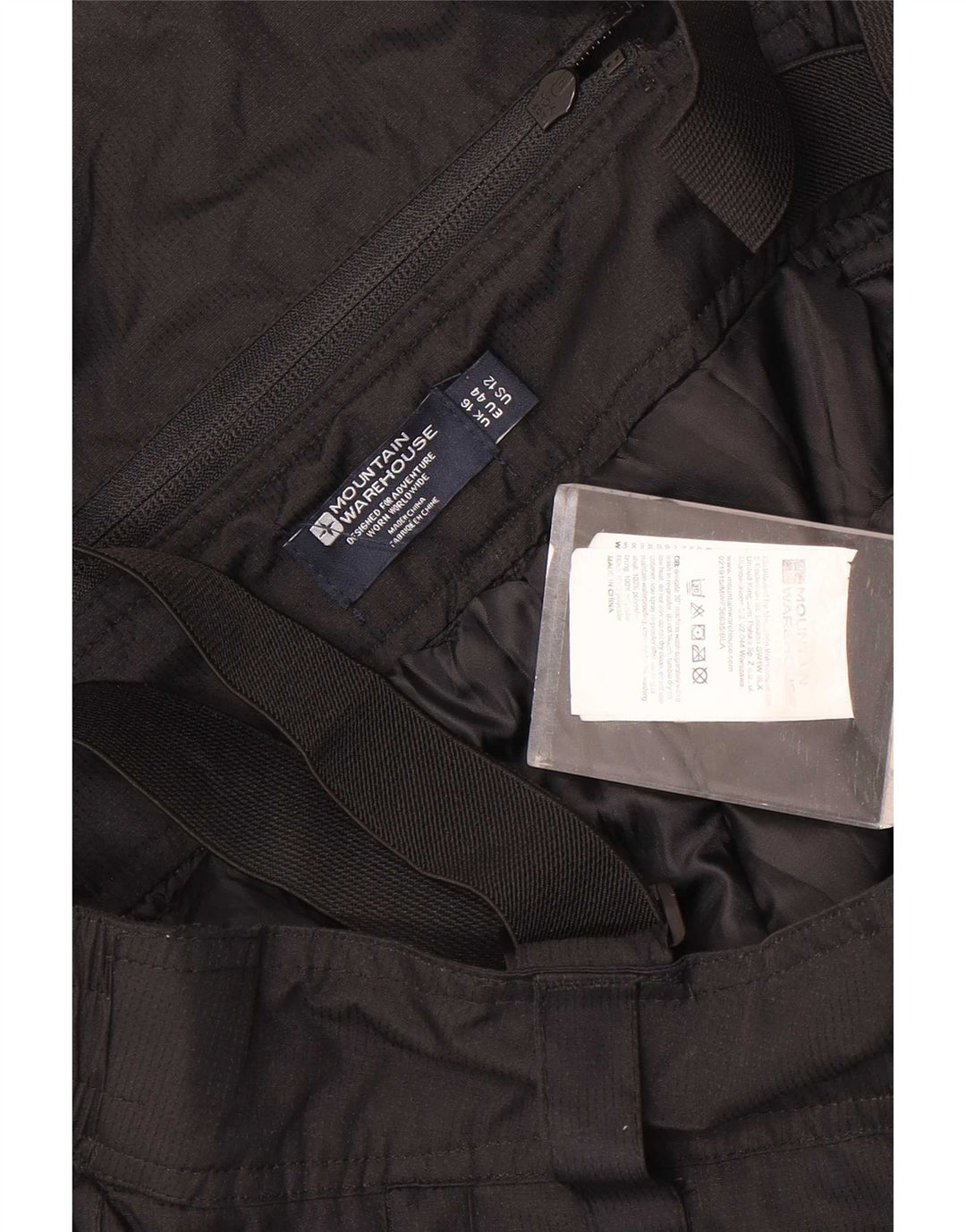 Pantaloni da sci da donna con salopette Mountain Warehouse UK 16 Large neri