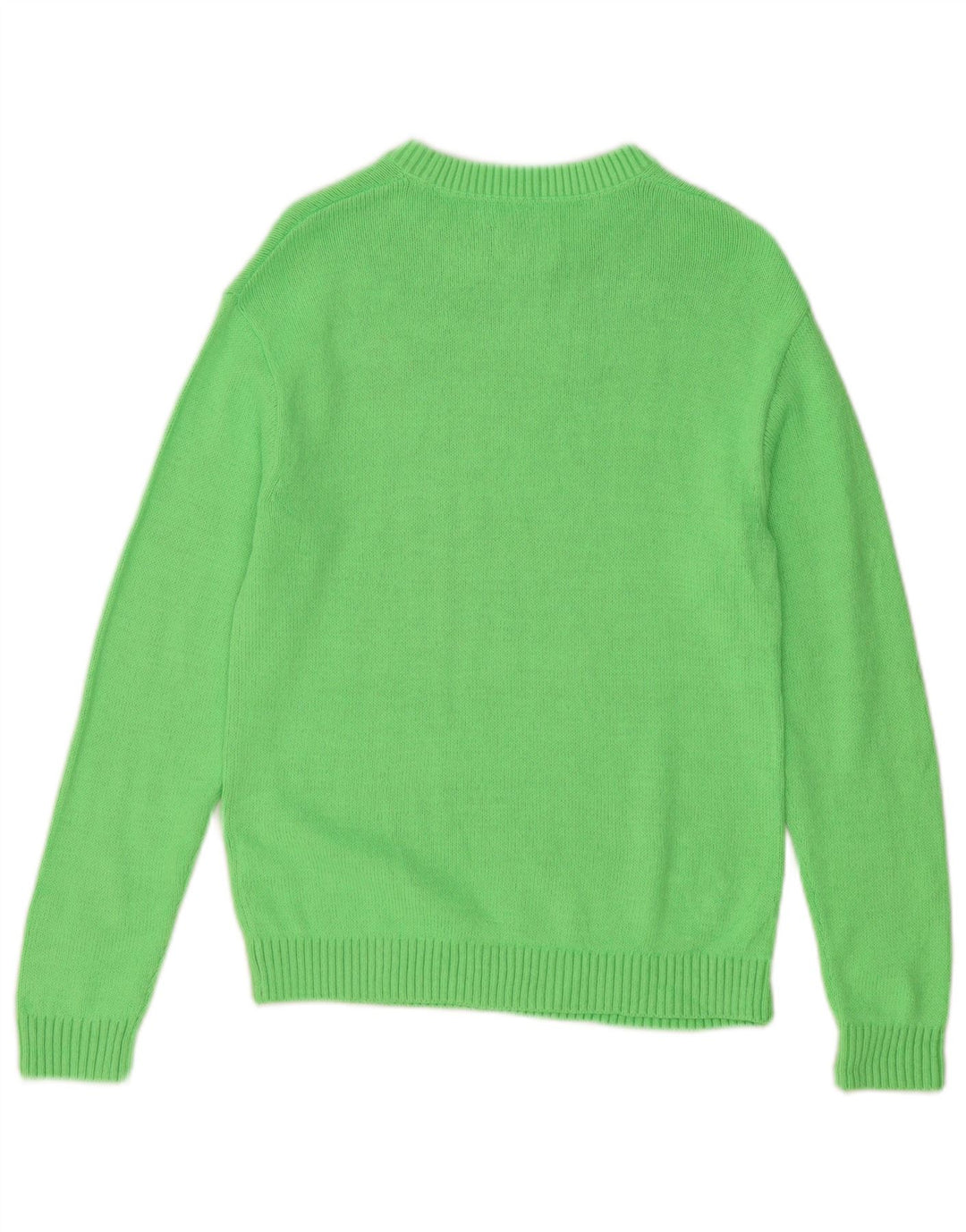 CALVIN KLEIN JEANS Maglione maglione girocollo da donna UK 14 Verde medio