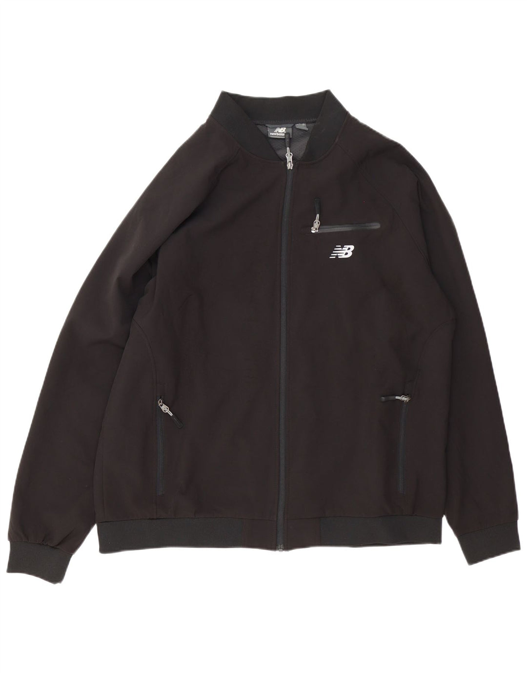 Giacca da tuta da uomo New Balance XL nera in poliestere