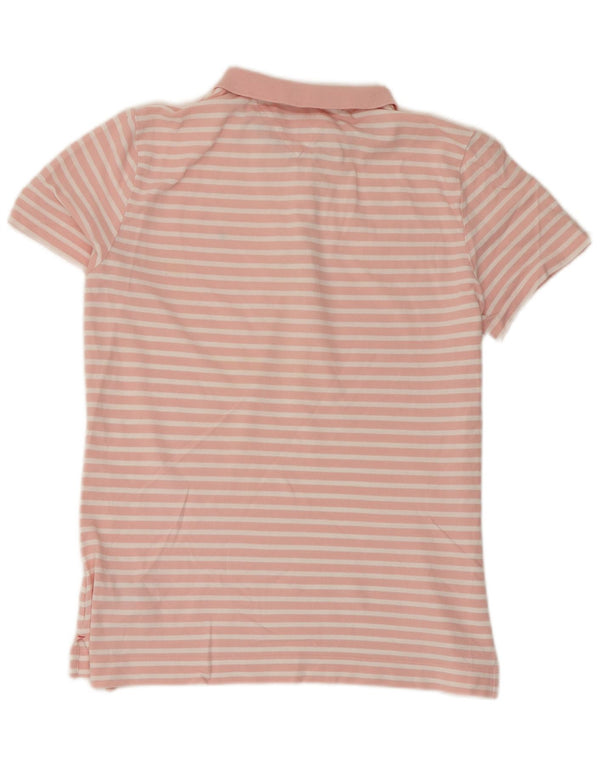 Polo da donna Tommy Hilfiger Classic Fit UK 14 Large Pink Striped