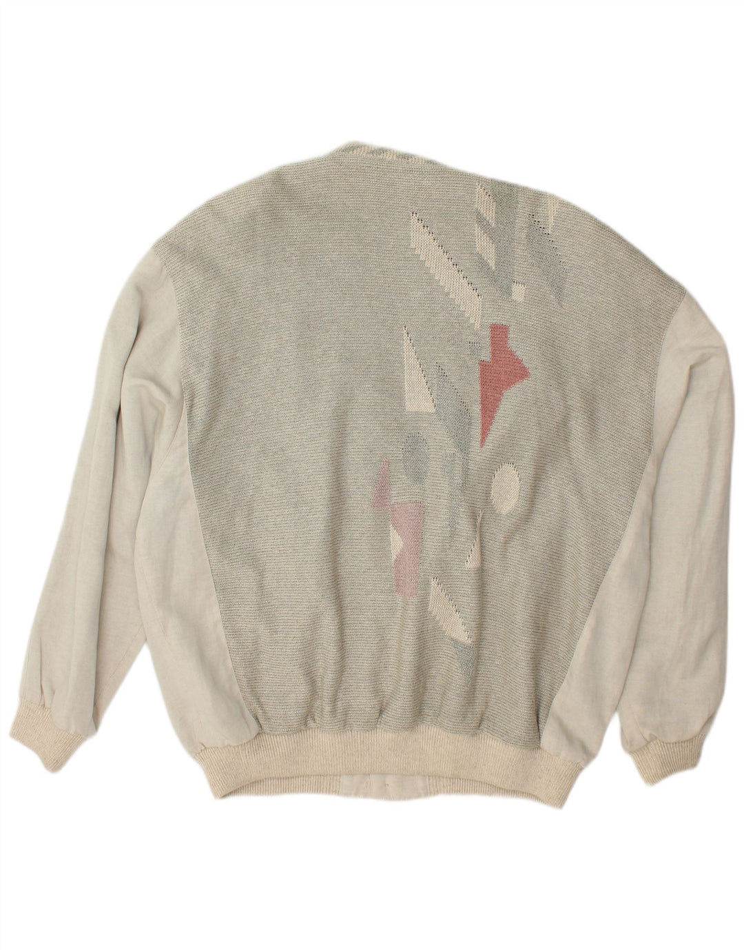 Giubbotto bomber da uomo JUPITER IT 54 2XL Cotone geometrico bianco sporco
