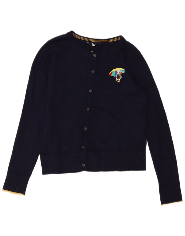 Maglione cardigan da donna Joules UK 10 piccolo cotone blu navy
