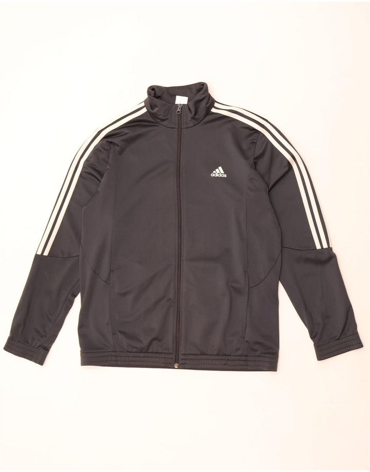 Giacca da tuta da uomo Adidas UK 44/46 Large Grigio Poliestere