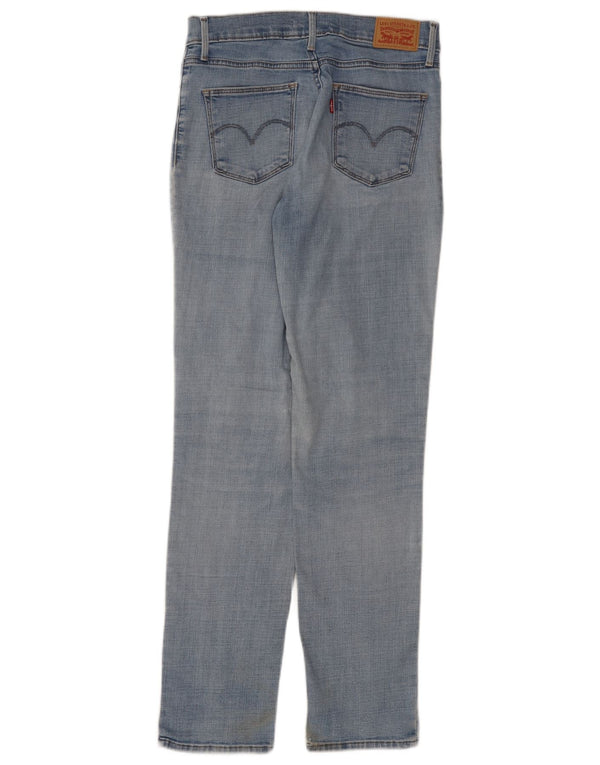 Levi's Womens Slimming Slim Jeans W28 L32 Blue Cotton