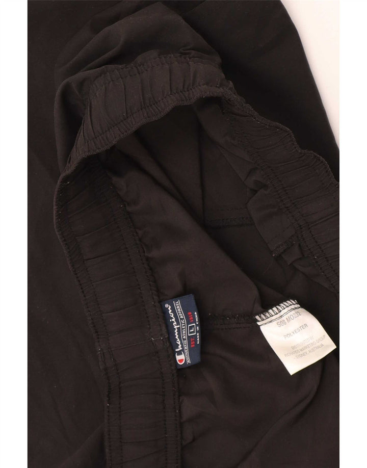 Pantaloncini sportivi da uomo Champion grandi in poliestere nero