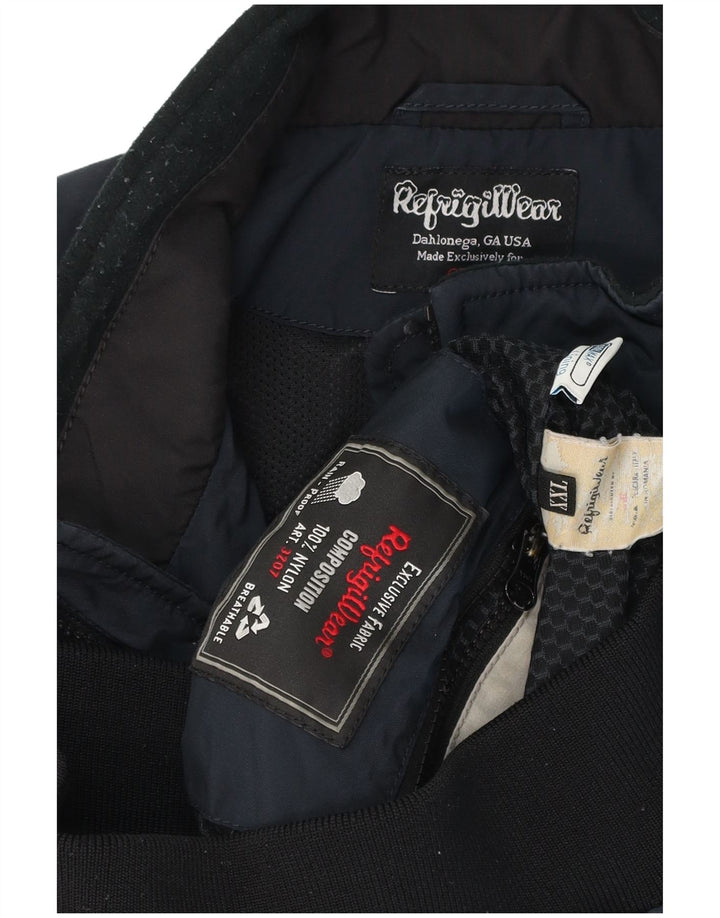 Giubbotto bomber da uomo Refrigiwear UK 44 2XL Nylon blu navy