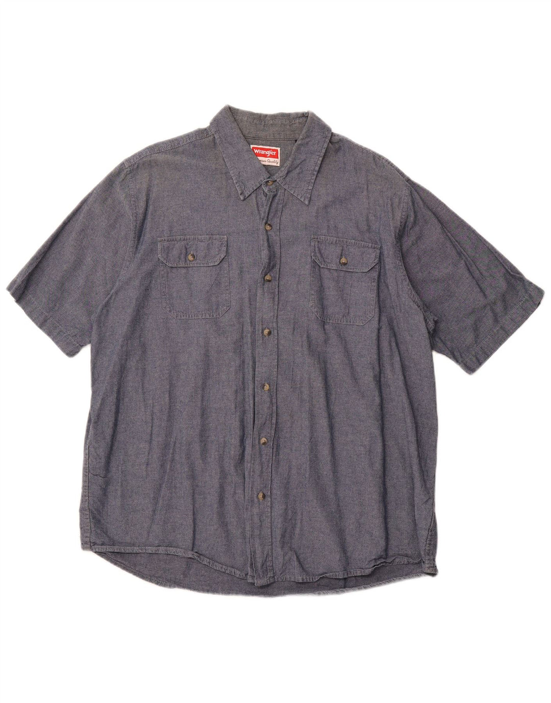 Camicia a maniche corte da uomo WRANGLER 2XL cotone blu