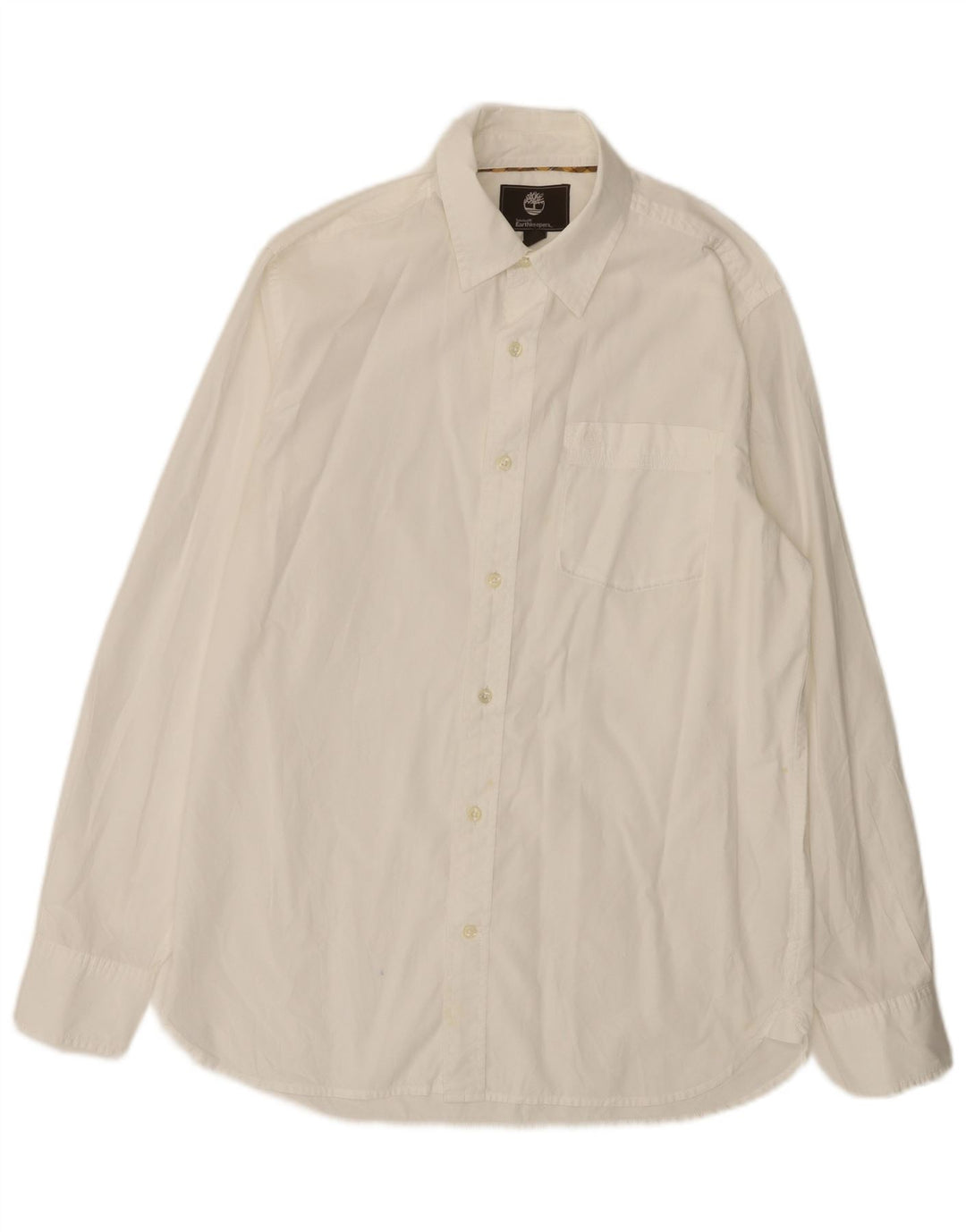 Camicia Timberland da uomo Earthkeepers vestibilità regolare piccola in cotone bianco