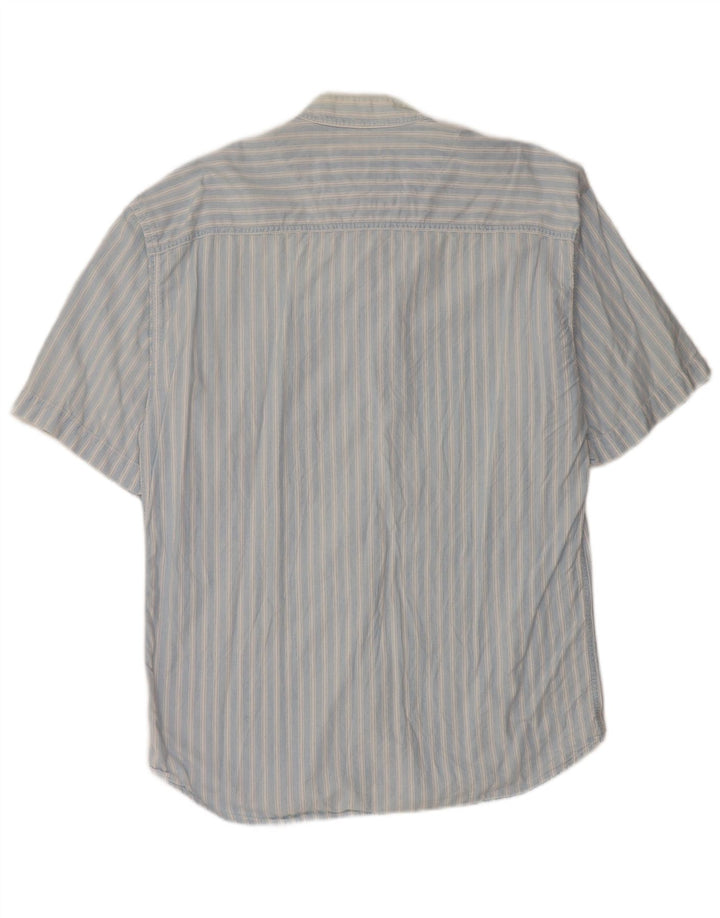 Camicia a maniche corte da uomo Levi's in cotone a righe grandi blu