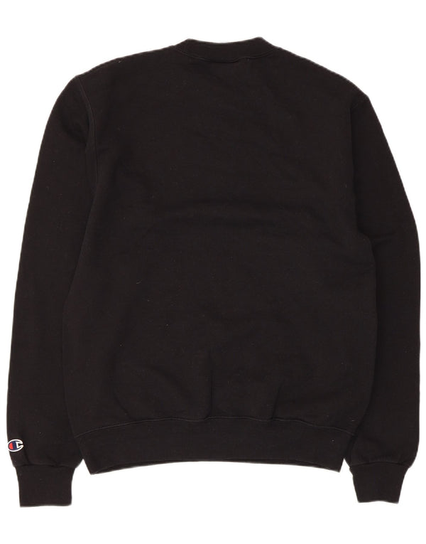 Felpa Champion da donna con vestibilità regolare, UK 10, piccola, cotone nero