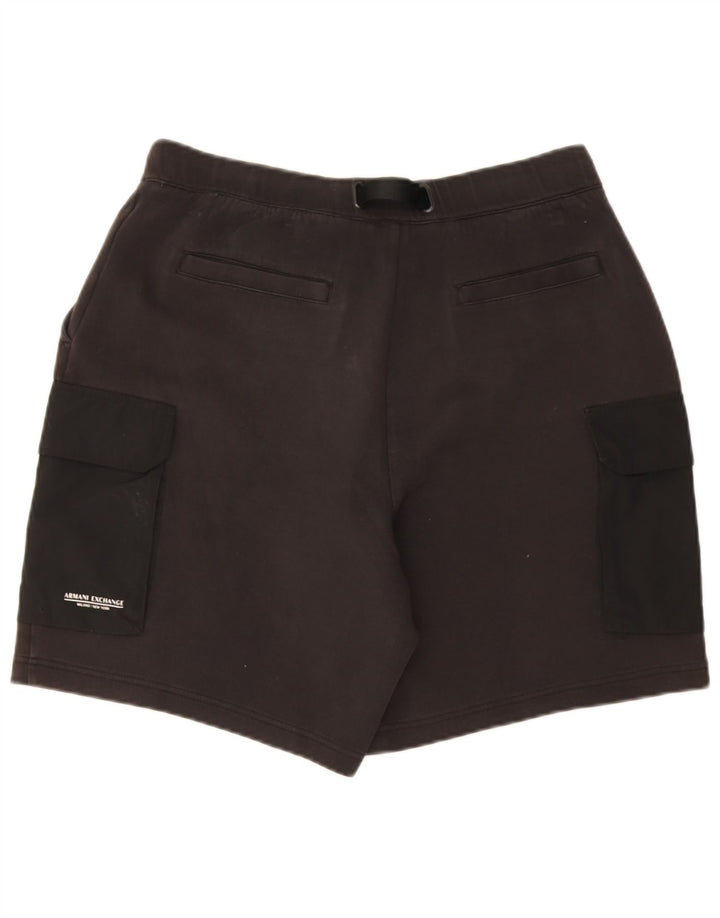 Pantaloncini cargo da uomo Armani Exchange Large W34 in cotone nero
