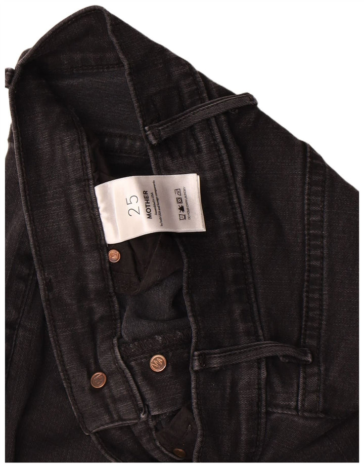 Jeans slim da donna Mother W25 L27 cotone nero
