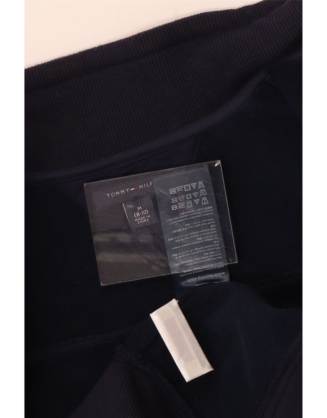 TOMMY HILFIGER Giacca da tuta da bambino 8-9 anni media blu navy