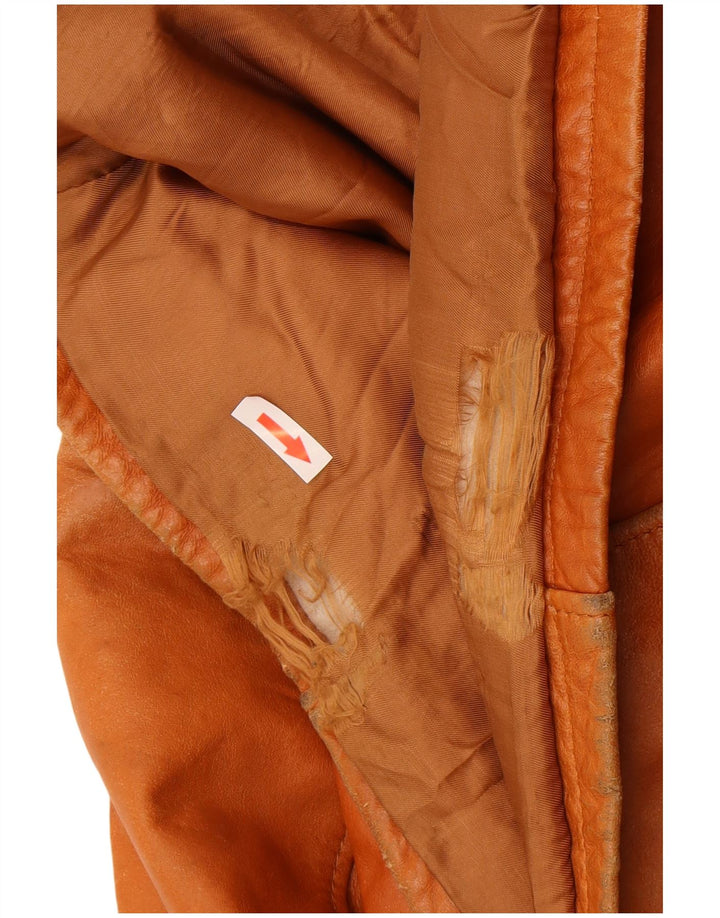 Giacca in pelle da uomo Desi IT 52 XL in pelle marrone