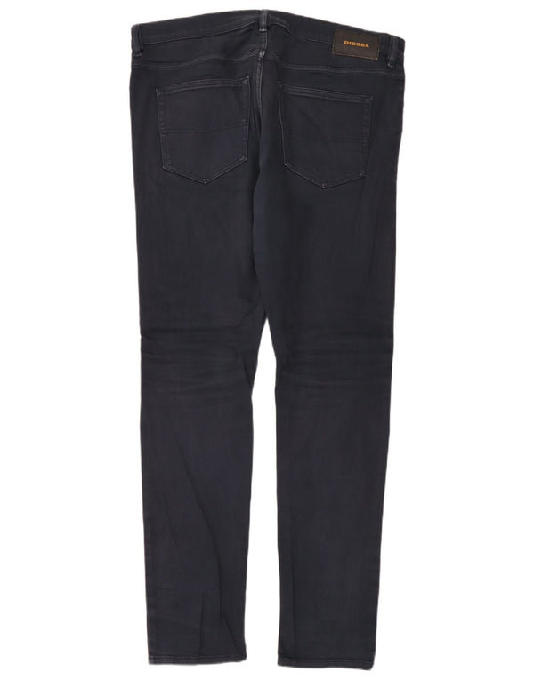 Jeans slim da uomo D-Luster Diesel W34 L34 cotone blu navy