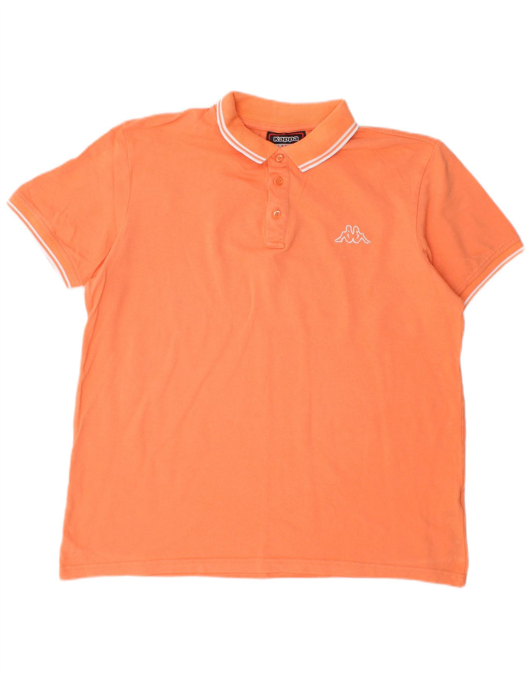 Polo Uomo Kappa Large Arancione In Cotone