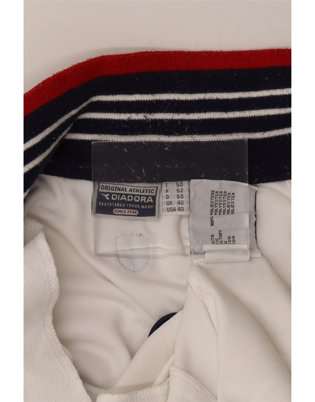 Giubbotto bomber da uomo Diadora UK 40 Large Poliestere bianco