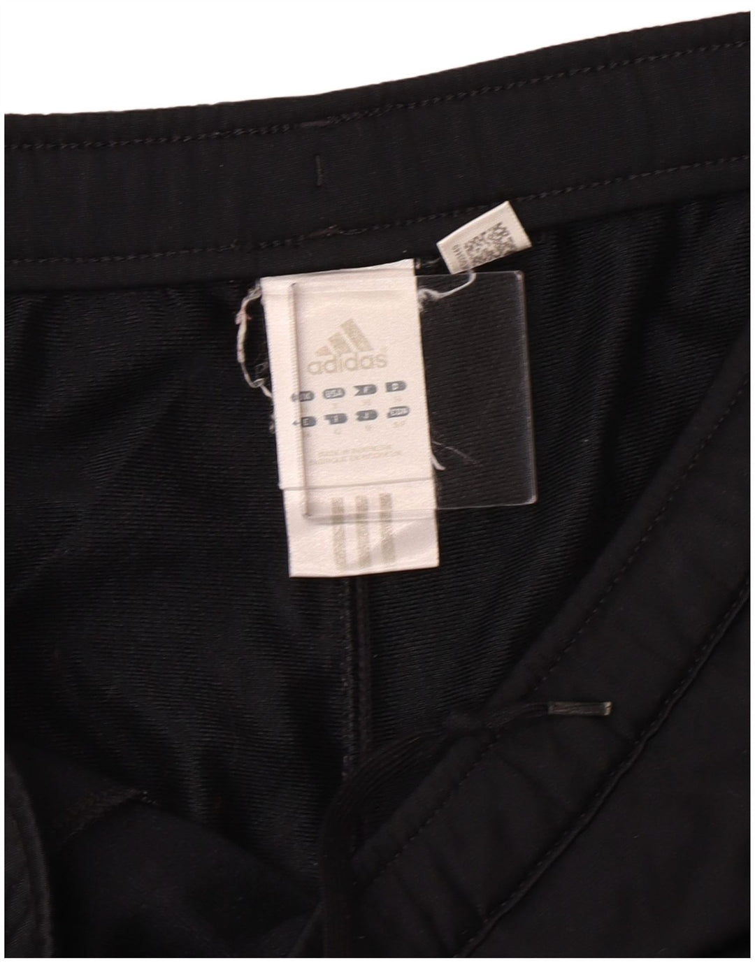 Pantaloni della tuta da donna Adidas UK 10 piccoli poliestere nero