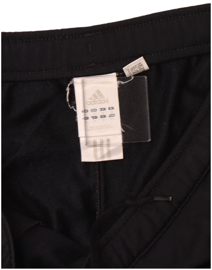 Pantaloni della tuta da donna Adidas UK 10 piccoli poliestere nero