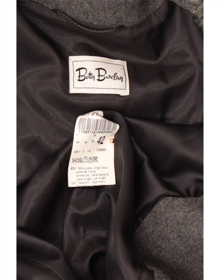 Soprabito da donna BETTY BARCLAY UK 16 Large Grey New Wool