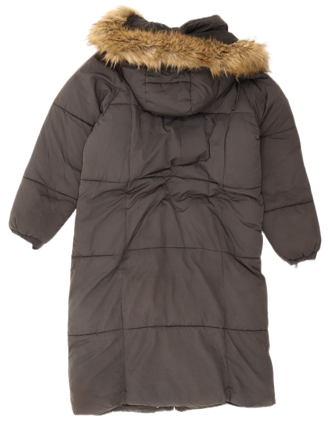 Cappotto imbottito oversize con cappuccio da donna Zara UK 6 XS poliestere grigio