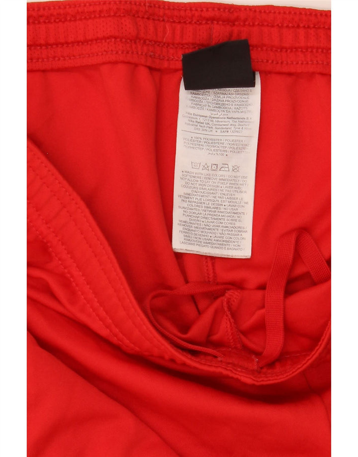 Pantaloncini sportivi Nike Dri Fit da uomo in poliestere rosso medio