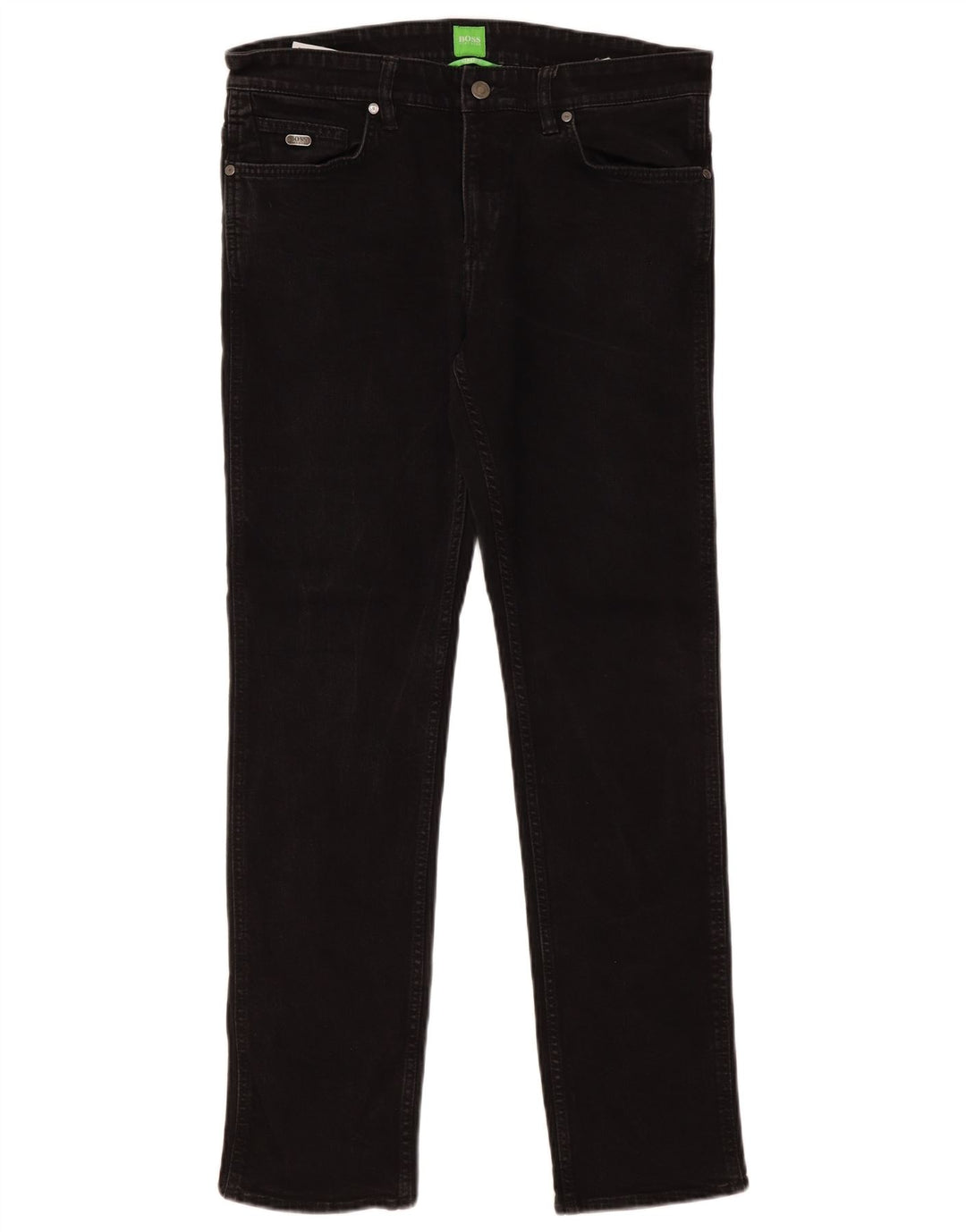 Jeans dritti da uomo Hugo Boss W34 L32 cotone nero