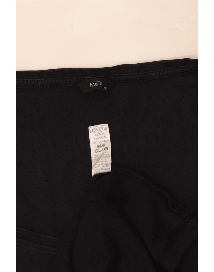 Canotta da donna M&Co UK 14 cotone nero medio