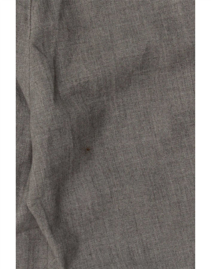 Pantaloni da abito slim da uomo Zara EU 42 Large W32 L28 Grigio
