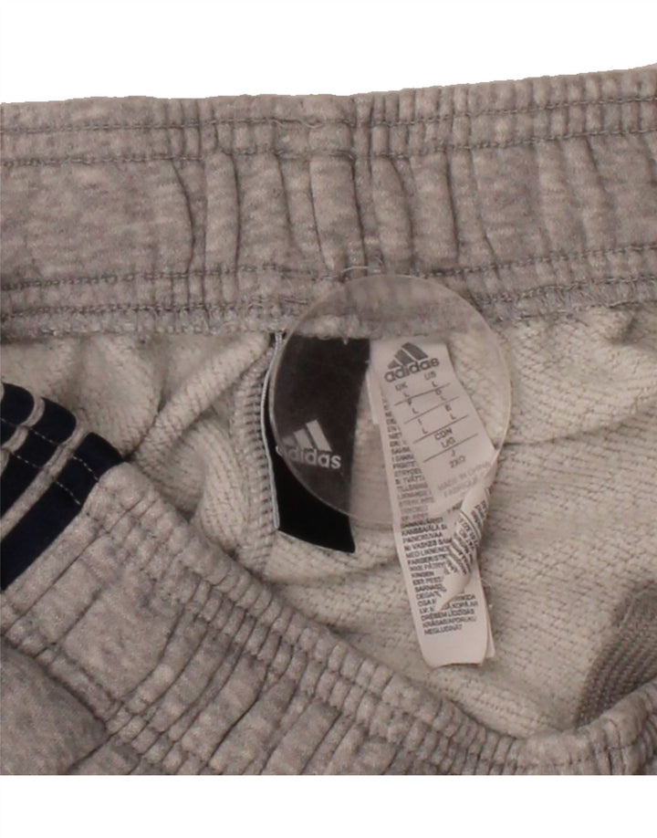 ADIDAS Womens Tracksuit Trousers UK 14 Large Grey Cotton Vintage Adidas and Second-Hand Adidas from Messina Hembry 