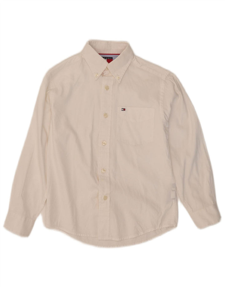 Camicia Tommy Hilfiger Ragazzi 7-8 Anni XS Cotone Bianco
