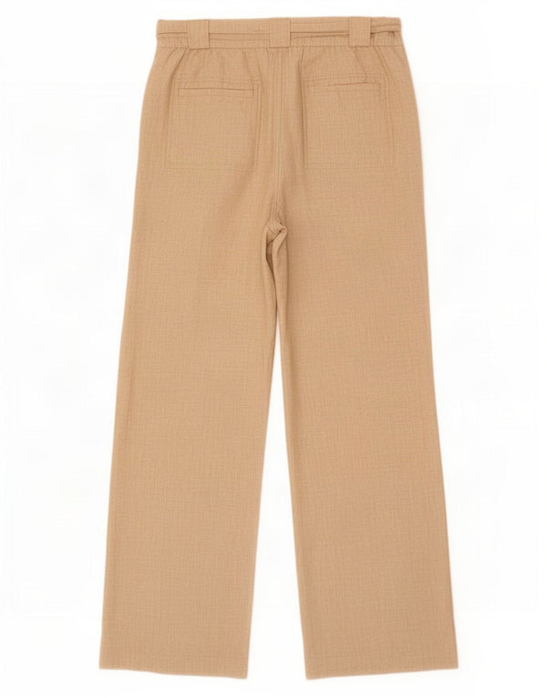 Marks & Spencer Womens Pegged Chino Trousers UK 14 Medium W28 L33 Beige