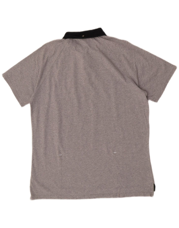 Polo da rugby da uomo New Balance XL in cotone grigio