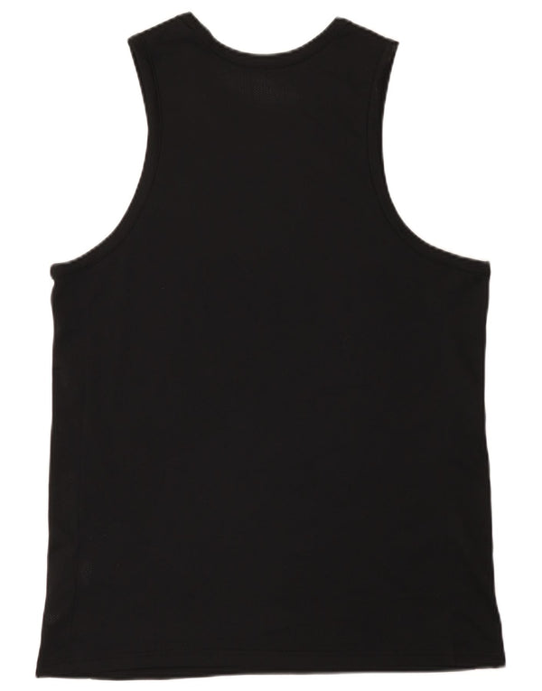 Canotta grafica Nike Dri Fit da uomo, poliestere medio nero