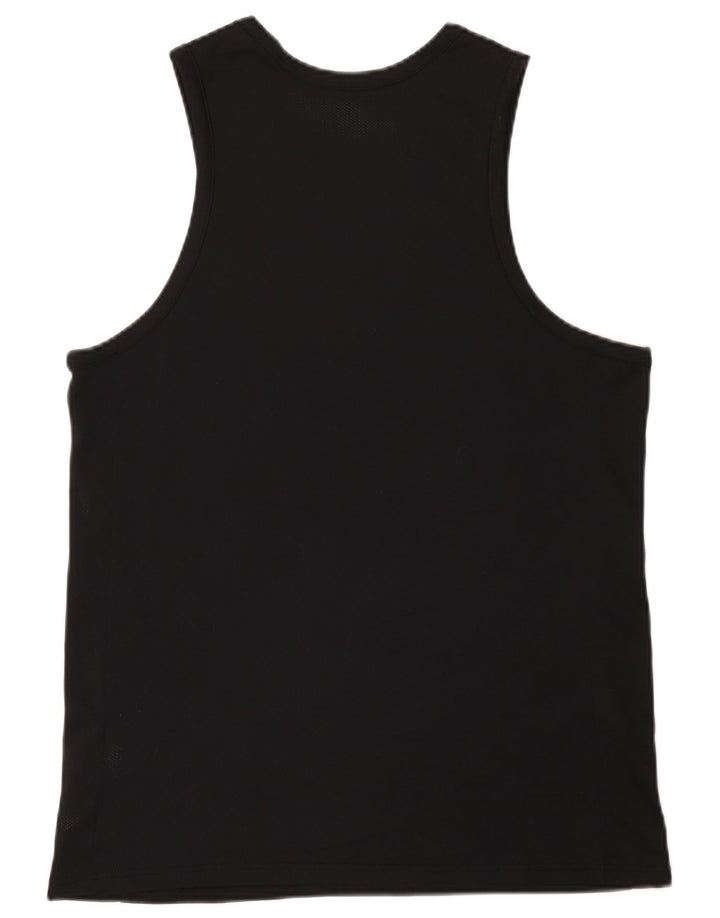 Canotta grafica Nike Dri Fit da uomo, poliestere medio nero