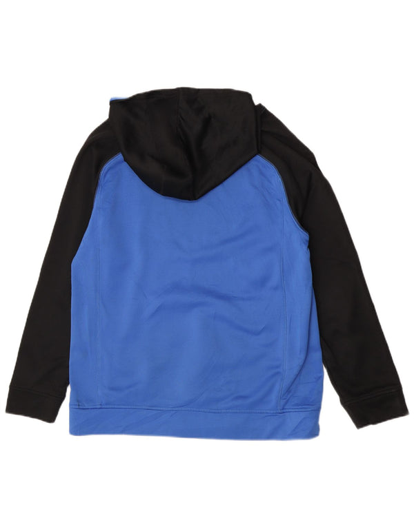 Felpa con cappuccio grafica da ragazzo Adidas 13-14 anni XL Blu Colourblock Poliestere