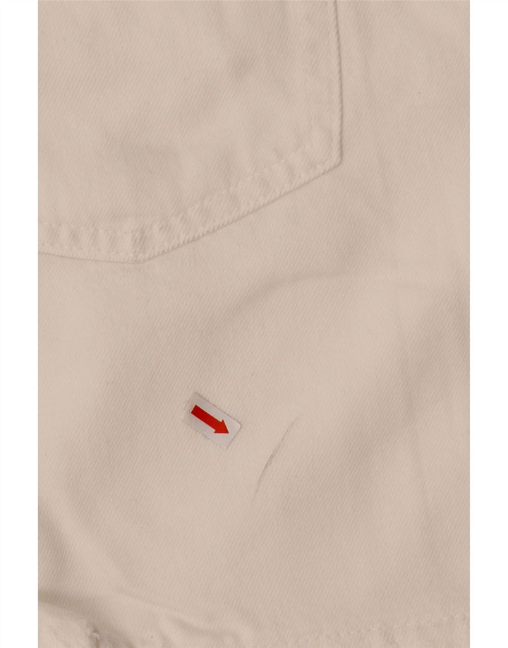 Pantaloncini di jeans da donna Zara EU 40 medi W30 bianchi