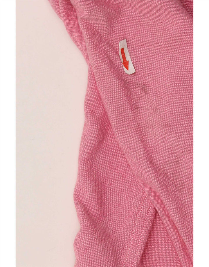 Camicia da uomo Chaps piccola in cotone rosa