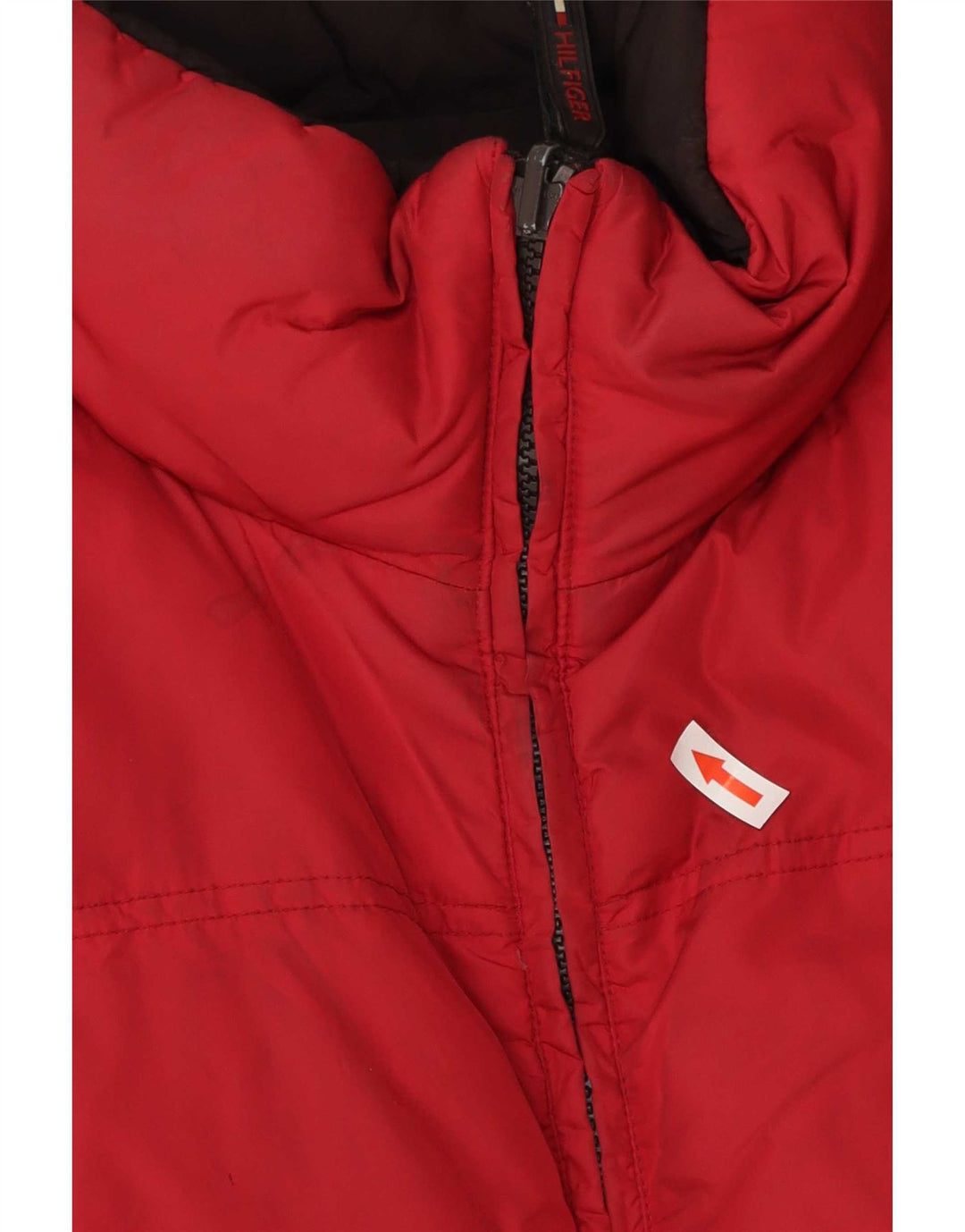 Gilet imbottito reversibile da uomo Tommy Hilfiger UK 38 poliestere rosso medio