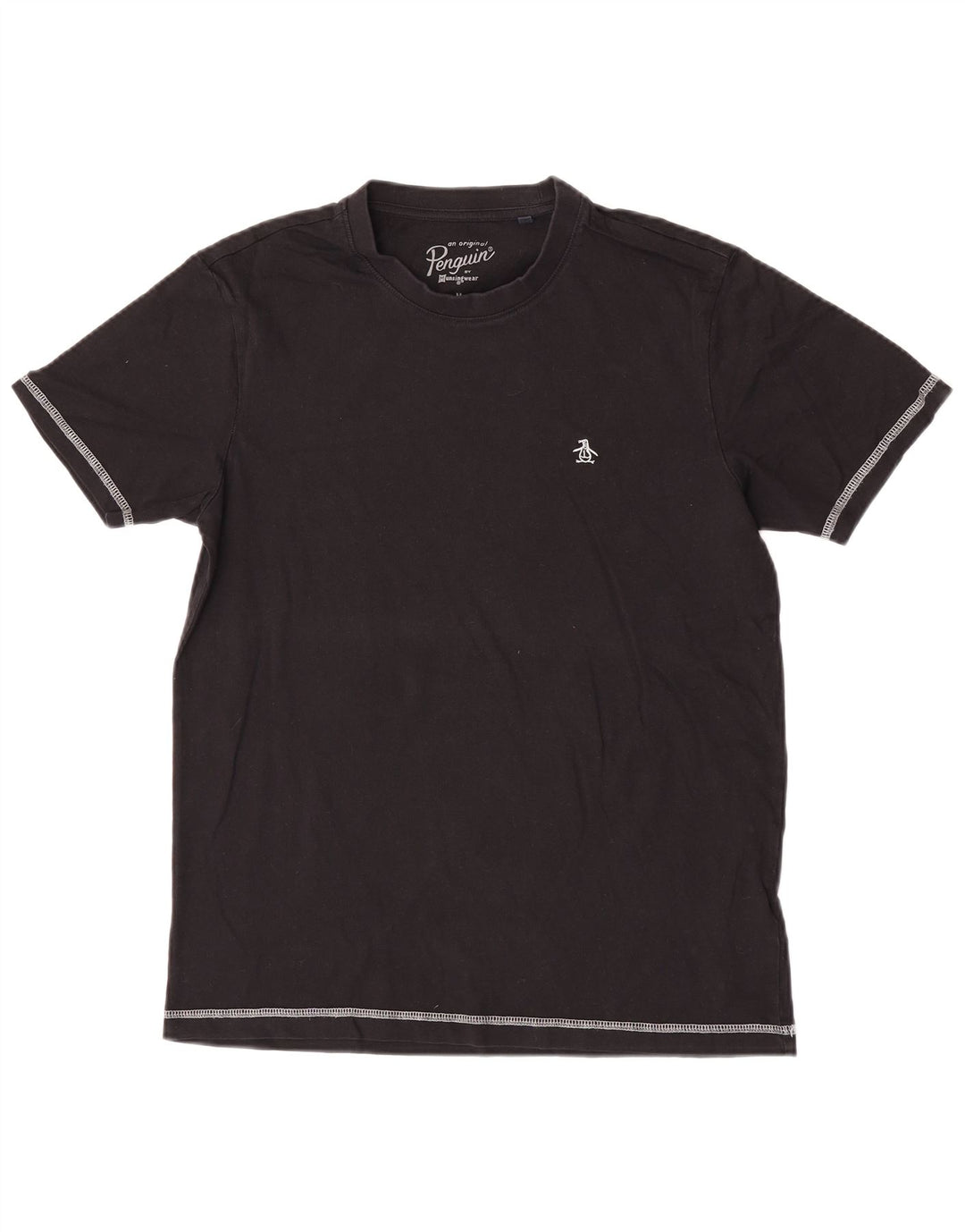 T-shirt da uomo Penguin Top in cotone nero medio