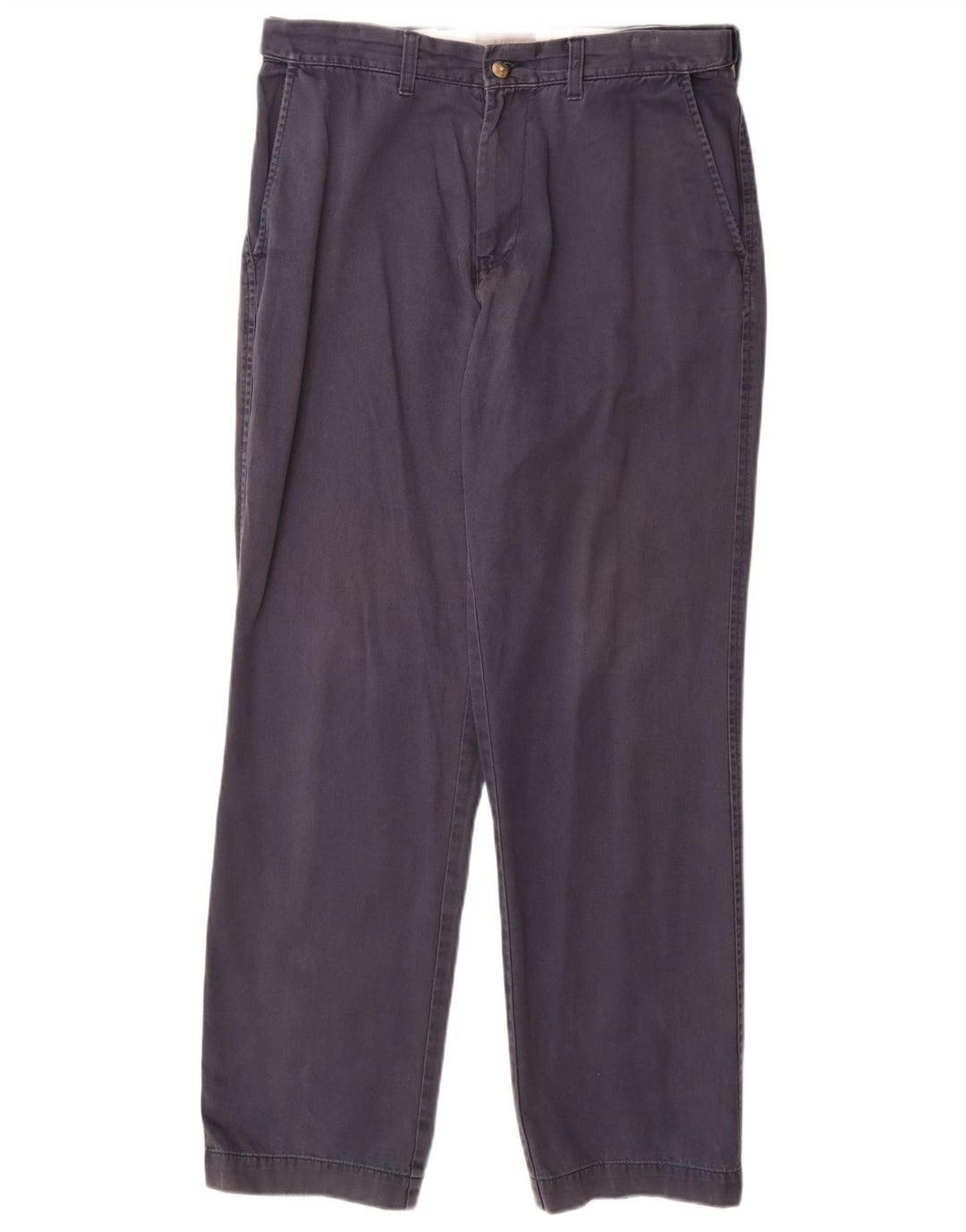 Pantaloni chino regolari da uomo Marks & Spencer W32 L31 cotone blu navy