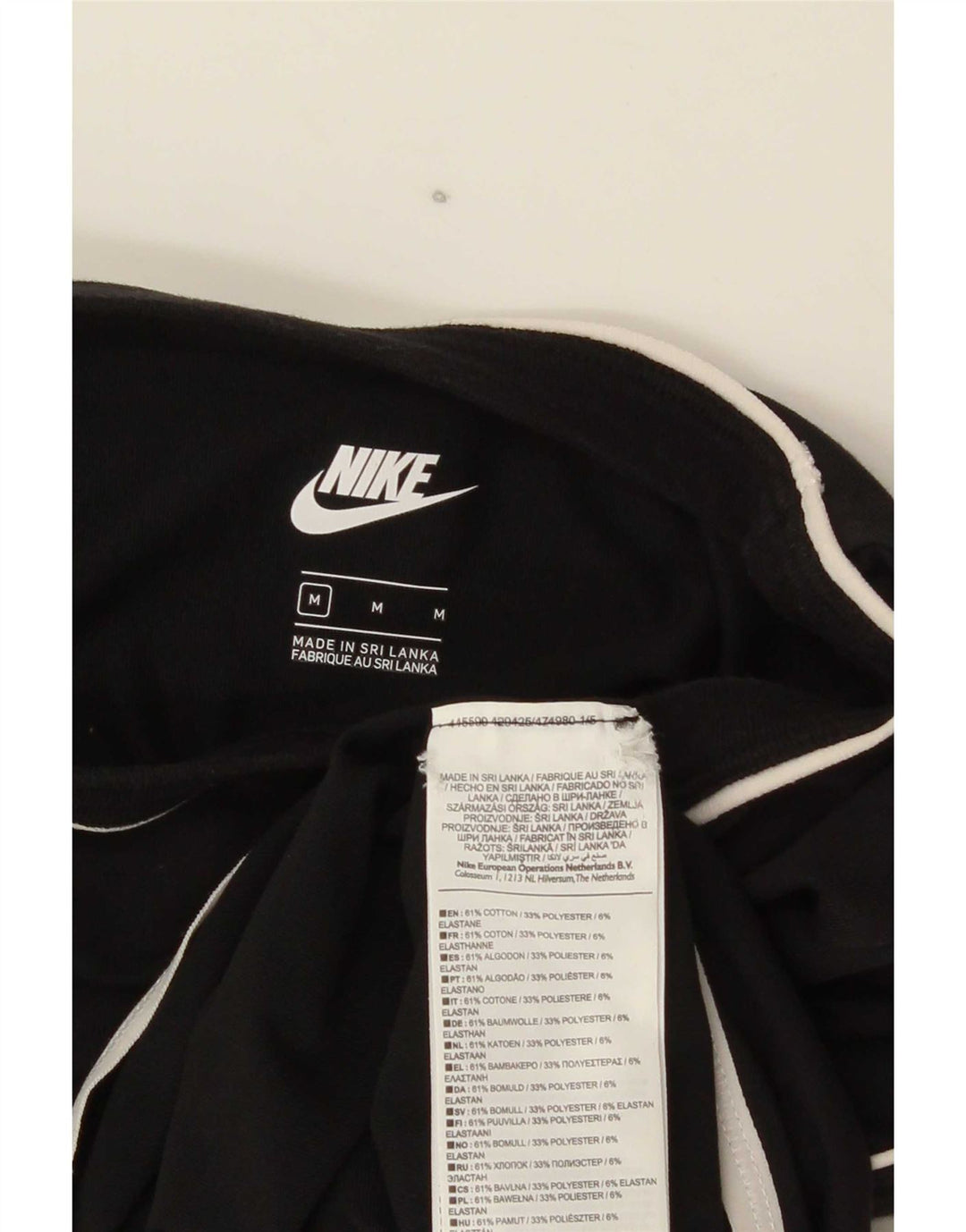 Body grafico da donna Nike UK 12 cotone medio nero