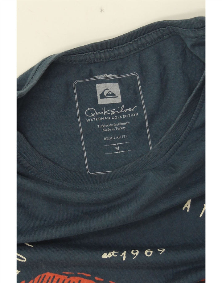 T-shirt grafica da uomo con vestibilità regolare Quiksilver, blu navy medio